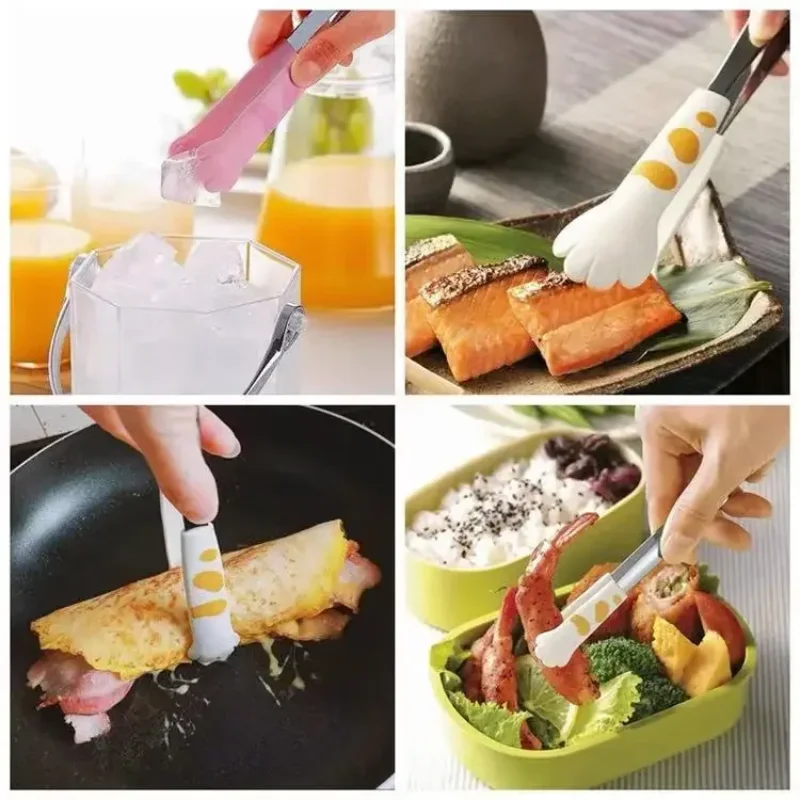 Kitchen Gadgets And Utensils - Penjepit Makanan Bentuk Kaki Kucing Penjepit