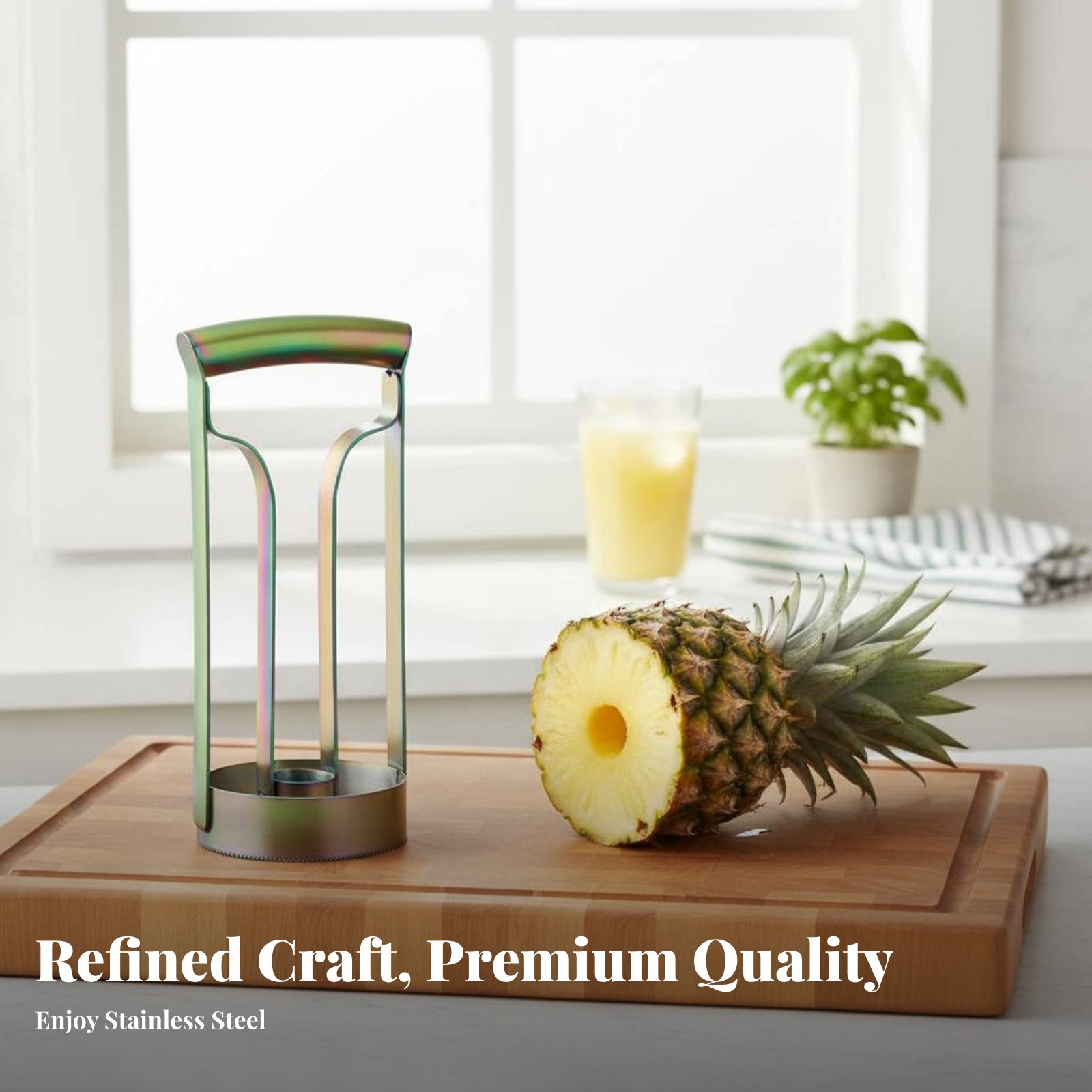 Stainless Steel Pineapple Cutt - Kitchen Gadgets Usa ulasan dan harga