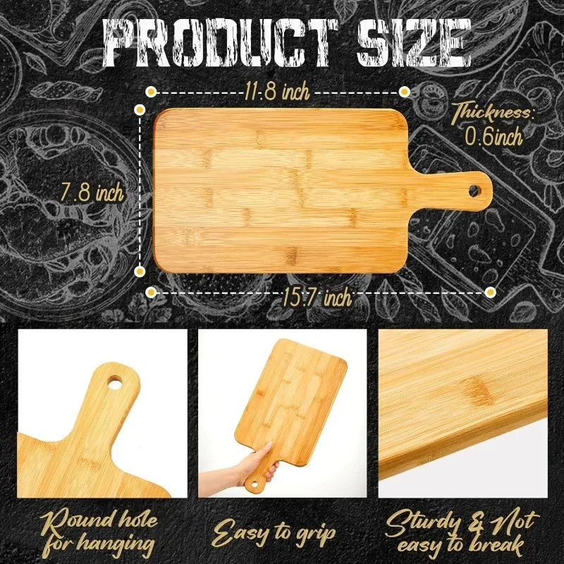 Talenan Bambu dengan Pegangan, - Bamboo Cutting Board ulasan dan harga