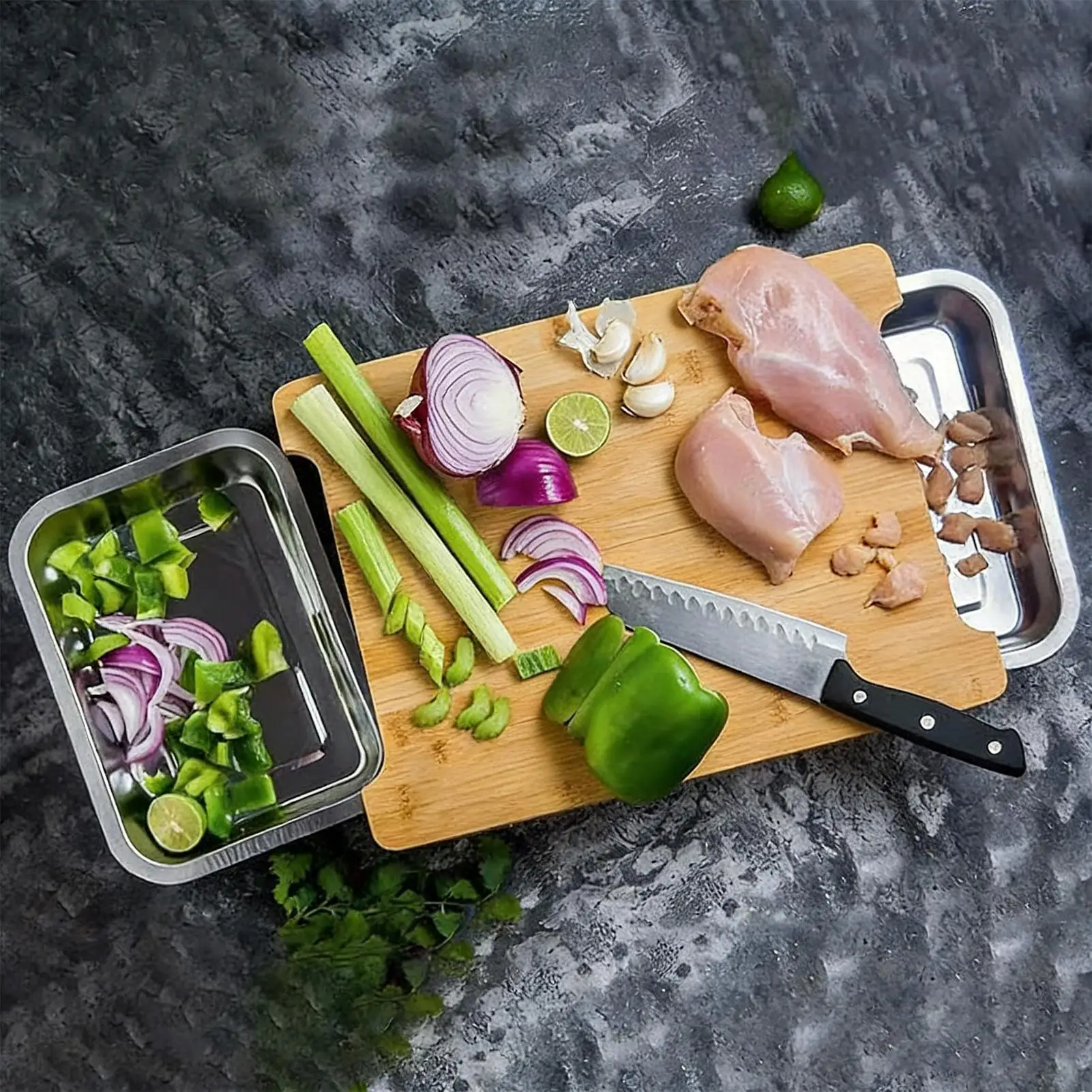 Papan Pemotong Bambu Ramah Lin - Bamboo Cutting Board ulasan dan harga