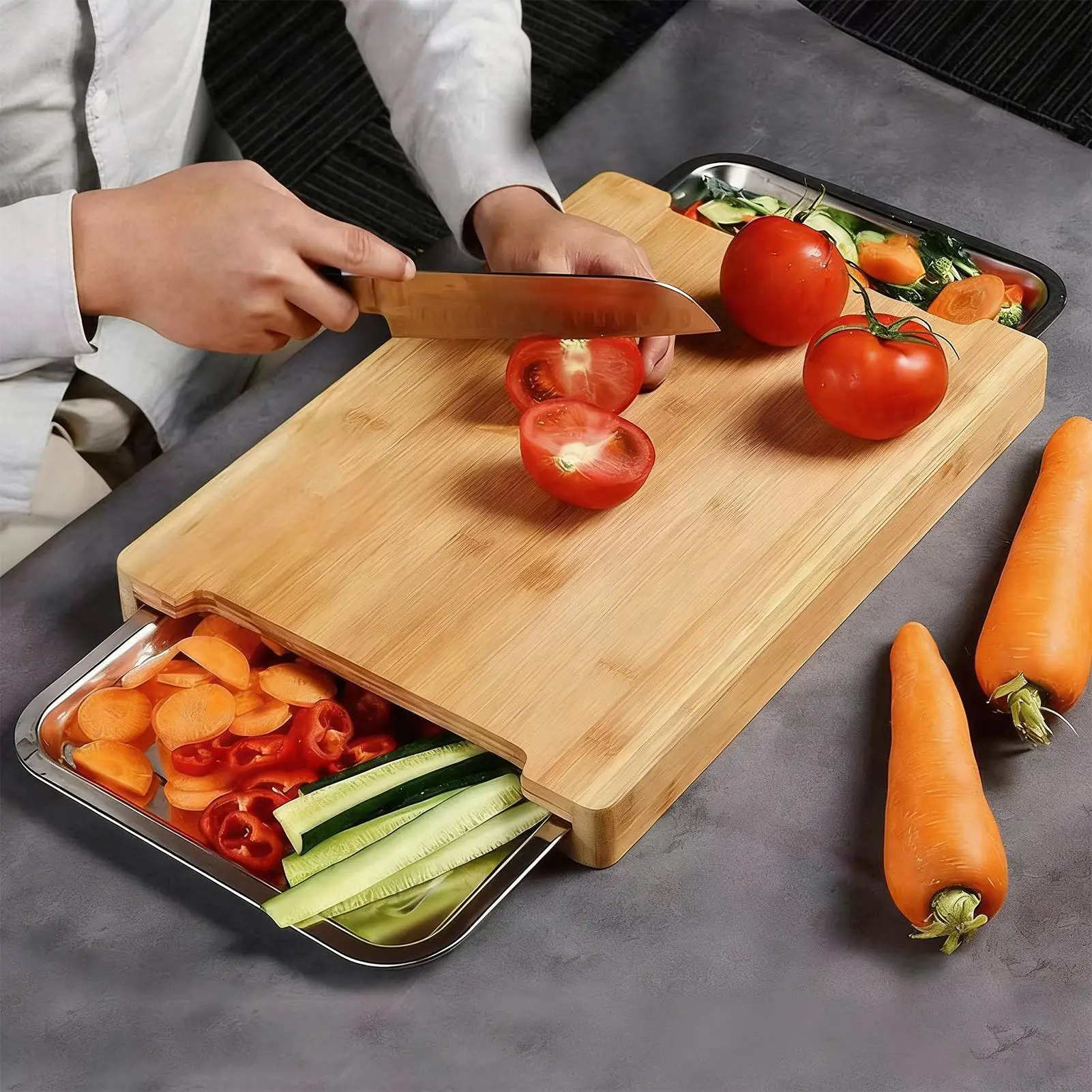 Papan Pemotong Bambu Ramah Lin - Bamboo Cutting Board ulasan dan harga