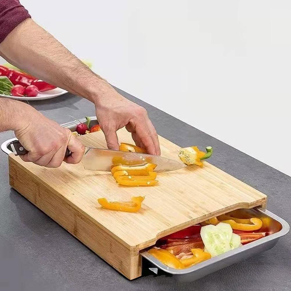 Papan Pemotong Bambu dengan Ba - Bamboo Cutting Board ulasan dan harga