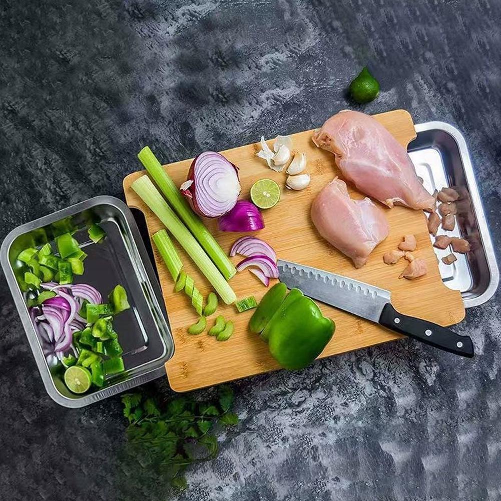 Papan Pemotong Bambu dengan Ba - Bamboo Cutting Board ulasan dan harga