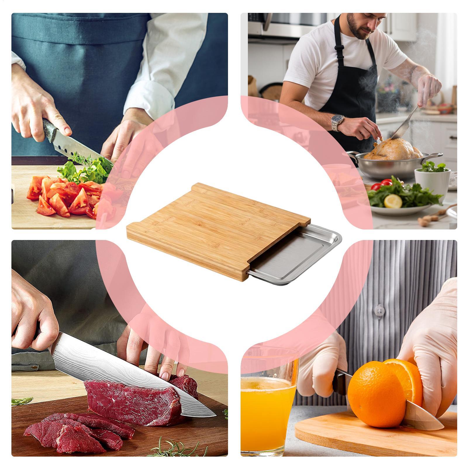 Papan Pemotong Kayu Anti-Selip - Bamboo Cutting Board ulasan dan harga