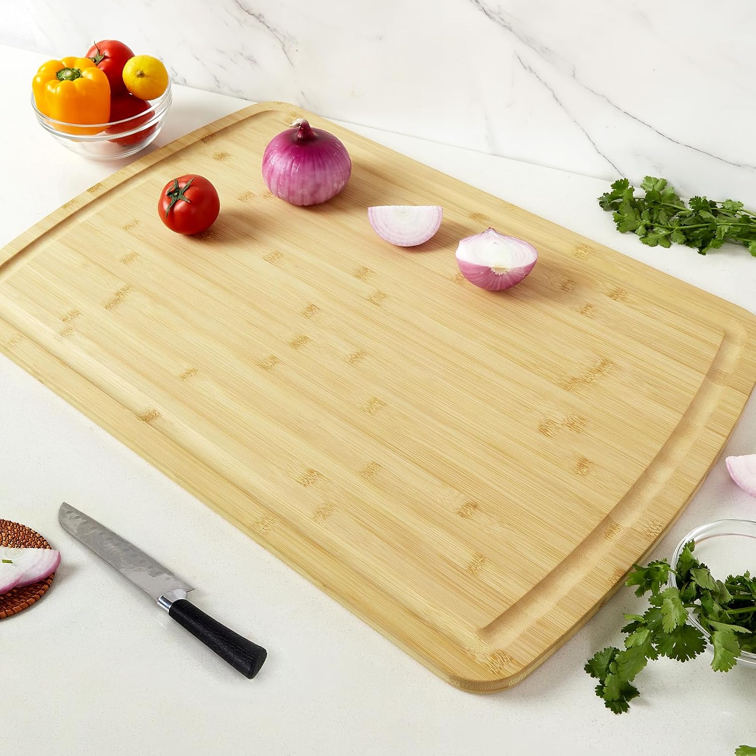 Papan Pemotong Bambu untuk Dap - Bamboo Cutting Board ulasan dan harga